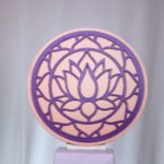 Lotus Mandala Decorative Round Panel