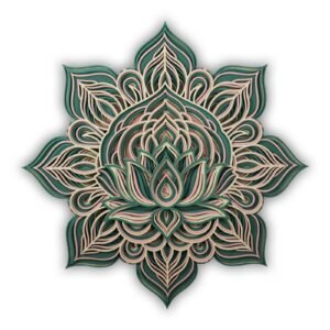 Lotus Mandala Decorative Wall Art