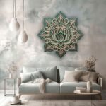 Lotus Mandala Decorative Wall Art