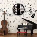 Maestro’s Musical Piano Wall Clock