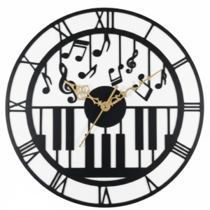 Maestro’s Musical Piano Wall Clock