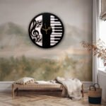 Maestro’s Musical Piano Wall Clock