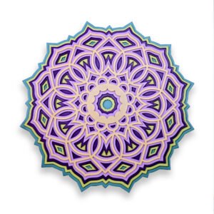 Mandala Wall Decor – Layered Geometric Floral Design