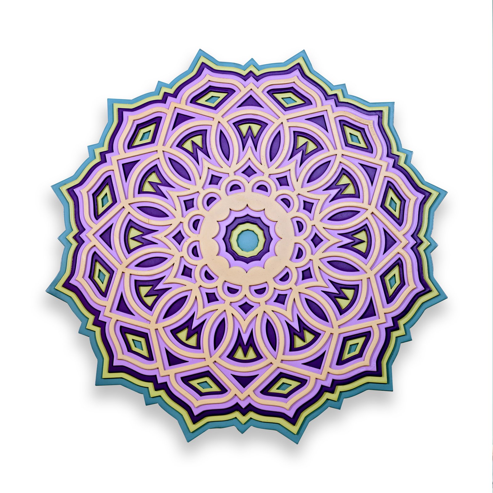 Mandala Wall Decor – Layered Geometric Floral Design