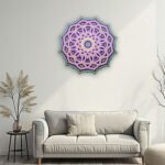 Mandala Wall Decor – Layered Geometric Floral Design