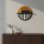 Modern Boho Welcome Wall-Mounted Key & Entryway Organizer