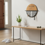Modern Boho Welcome Wall-Mounted Key & Entryway Organizer