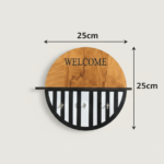 Modern Boho Welcome Wall-Mounted Key & Entryway Organizer