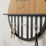 Modern Boho Welcome Wall-Mounted Key & Entryway Organizer