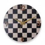 Modern Checkerboard Wall Clock