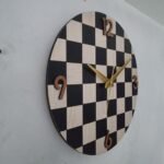 Modern Checkerboard Wall Clock