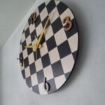 Modern Checkerboard Wall Clock