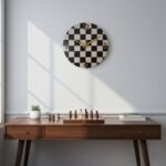 Modern Checkerboard Wall Clock