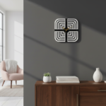 Modern Geometric Square Wall Clock