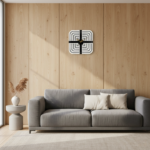 Modern Geometric Square Wall Clock