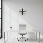 Modern Geometric Square Wall Clock