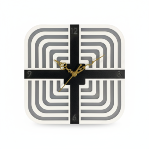 Modern Geometric Square Wall Clock