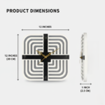 Modern Geometric Square Wall Clock