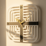 Modern Geometric Square Wall Clock