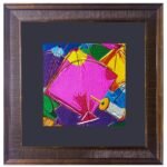 Multicolor Embroidered Umbrella Wall Art