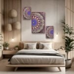 Multicolor Geometric Mandala Wall Art Panel