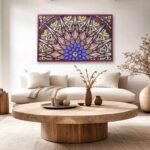 Multicolor Geometric Mandala Wall Art Panel