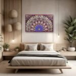 Multicolor Geometric Mandala Wall Art Panel