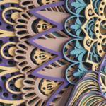 Multilayer Peacock Decorative Wall Art
