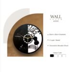 Musical Instruments Decorative Wall Clock – Piano & Violin Design
