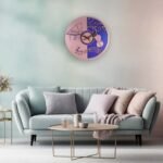 Musical Instruments Decorative Wall Clock – Piano & Violin Design