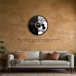 Musical Instruments Decorative Wall Clock – Piano & Violin Design