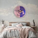 Musical Instruments Decorative Wall Clock – Piano & Violin Design