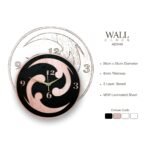 Netyex Abstract Pink & Cream Decorative Wall Clock