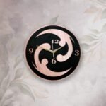 Netyex Abstract Pink & Cream Decorative Wall Clock