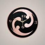Netyex Abstract Pink & Cream Decorative Wall Clock
