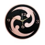 Netyex Abstract Pink & Cream Decorative Wall Clock