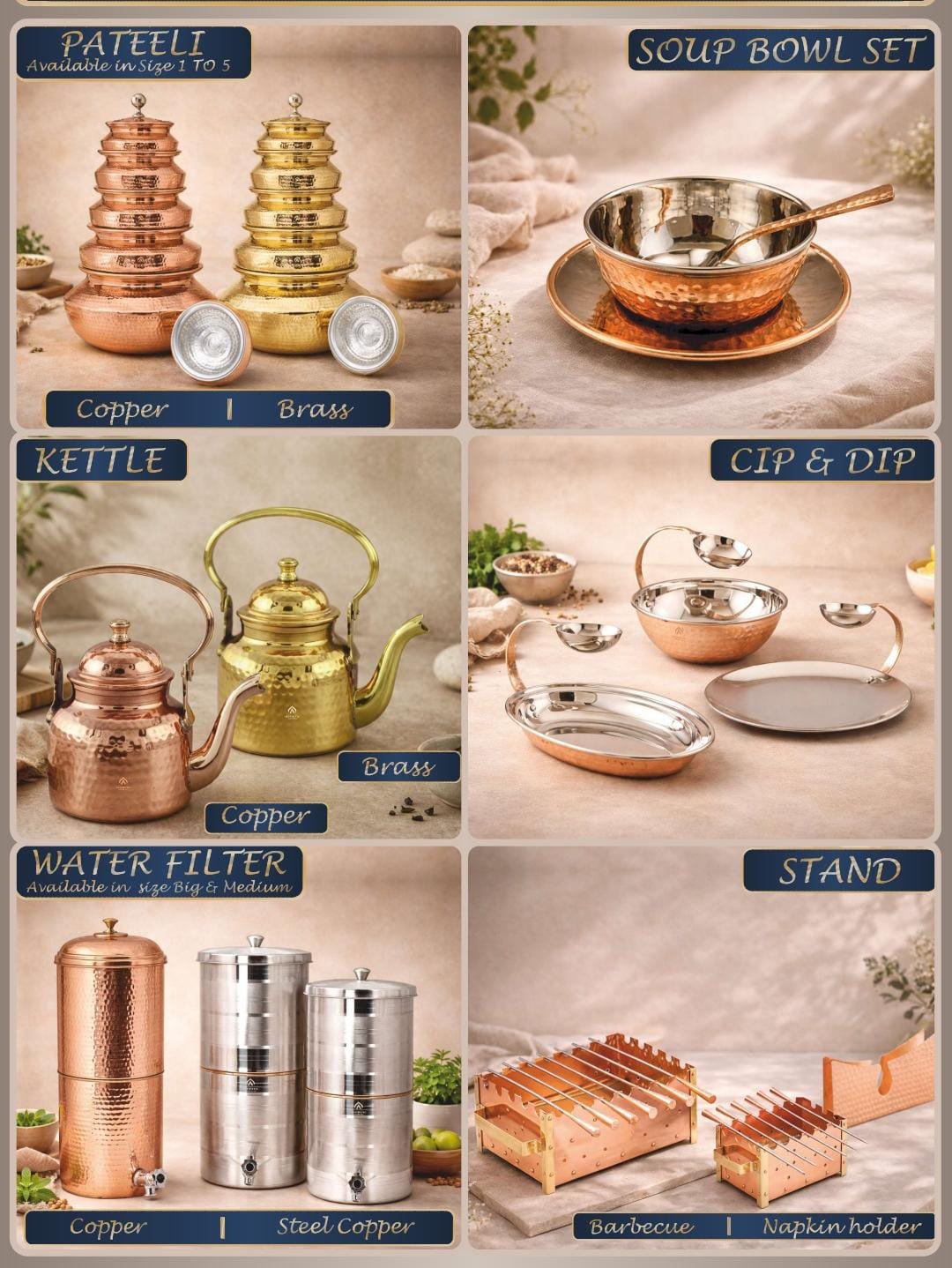 Netyex Copper, Brass & Tableware Collection