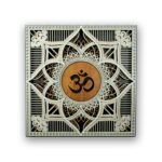 Om Mandala Wooden Wall Art