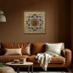 Om Mandala Wooden Wall Art