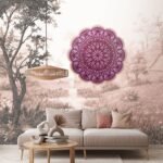 Ornate Floral Mandala Decorative Wall Panel