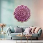 Ornate Floral Mandala Decorative Wall Panel