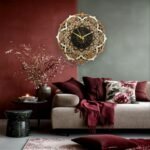 Ornate Mandala Wooden Wall Clock