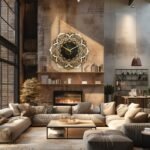 Ornate Mandala Wooden Wall Clock
