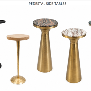 Pedestal Side Tables