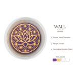 Purple & Gold Lotus Geometric Decorative Wall Panel