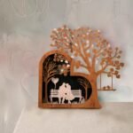 Romantic Tree Couple Wooden Wall Décor