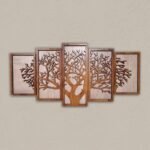 Tree of Life 5-Piece Wooden Wall Art
