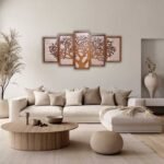 Tree of Life 5-Piece Wooden Wall Art