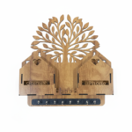 Tree of Life Wooden Key Holder & Phone Organizer