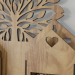 Tree of Life Wooden Key Holder & Phone Organizer